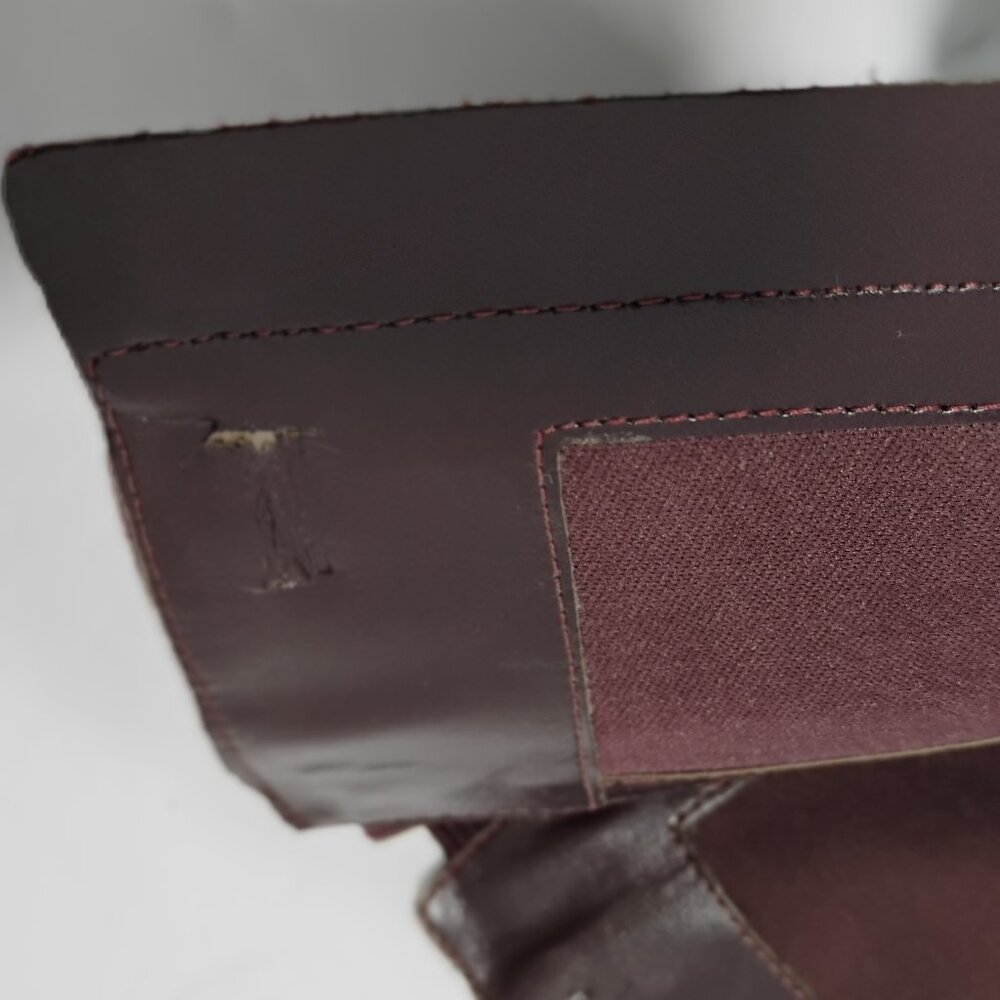 NWT Marc Fisher Womens 5M Suede Riding Boots Size 5M WIDE CALF Burgundy Zip - Picture 10 of 15
